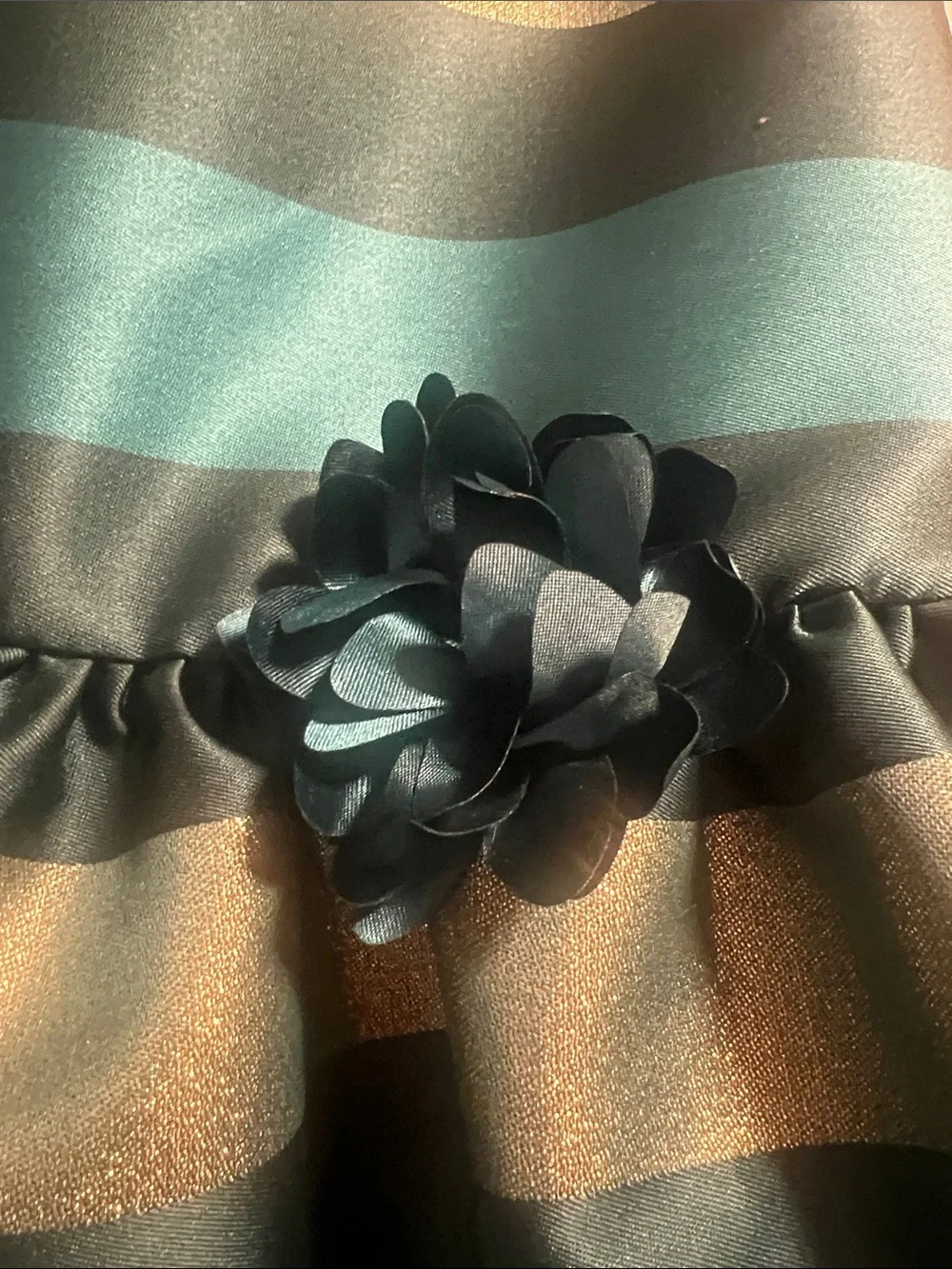 The Children's Place Teal, Green & Gold Striped Party Dress
